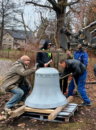 Glocke aufsetzen